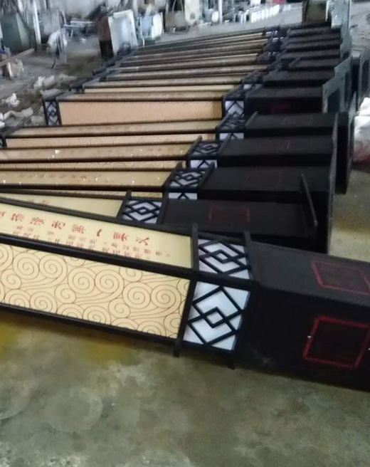 定制生產(chǎn)方柱內(nèi)透光廣場景觀燈實拍圖片