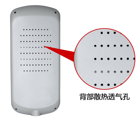 (QDLED-LD029)調(diào)光節(jié)能(滑板系列)模組LED路燈燈頭背部透氣孔效果