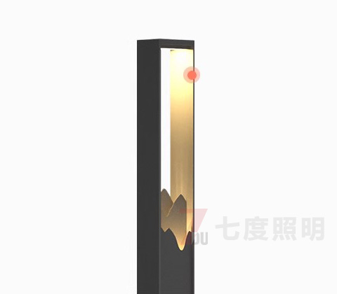(QDTYD-XD020)現(xiàn)代方柱輕奢景觀庭院燈山水意境細(xì)節(jié)展示1